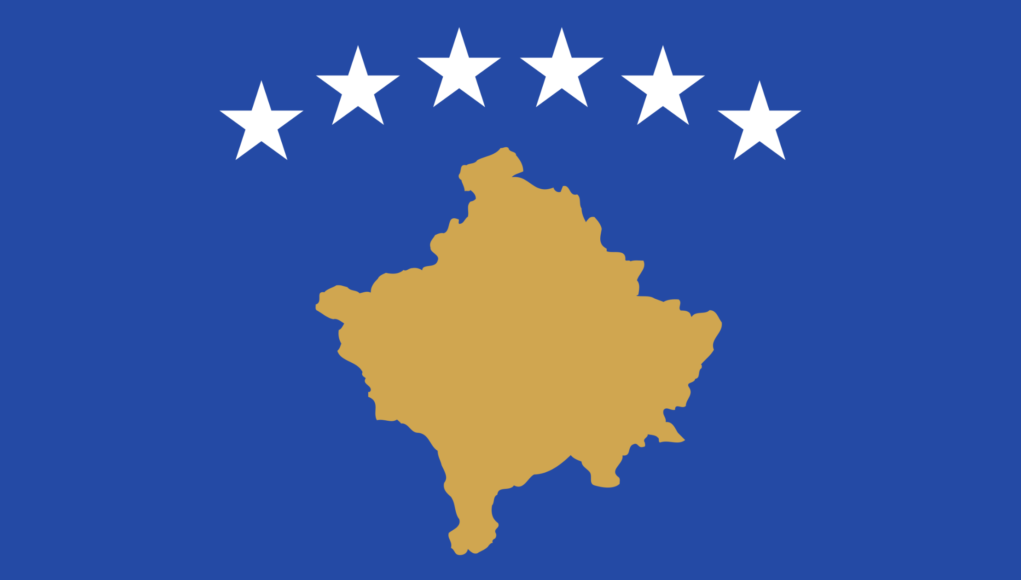Flag of Republic of Kosovo, cropped.